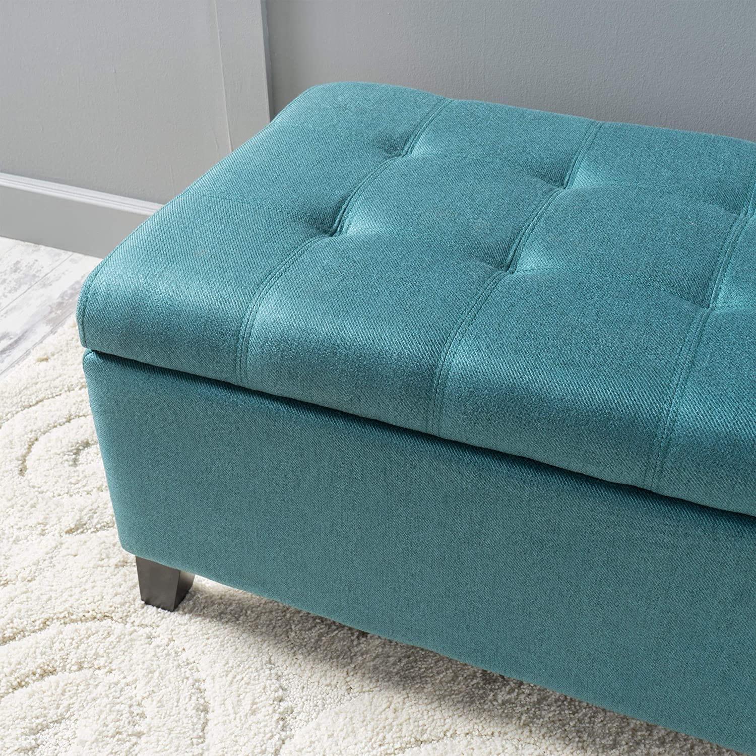 Mission Fabric Storage Ottoman - Ouch Cart 