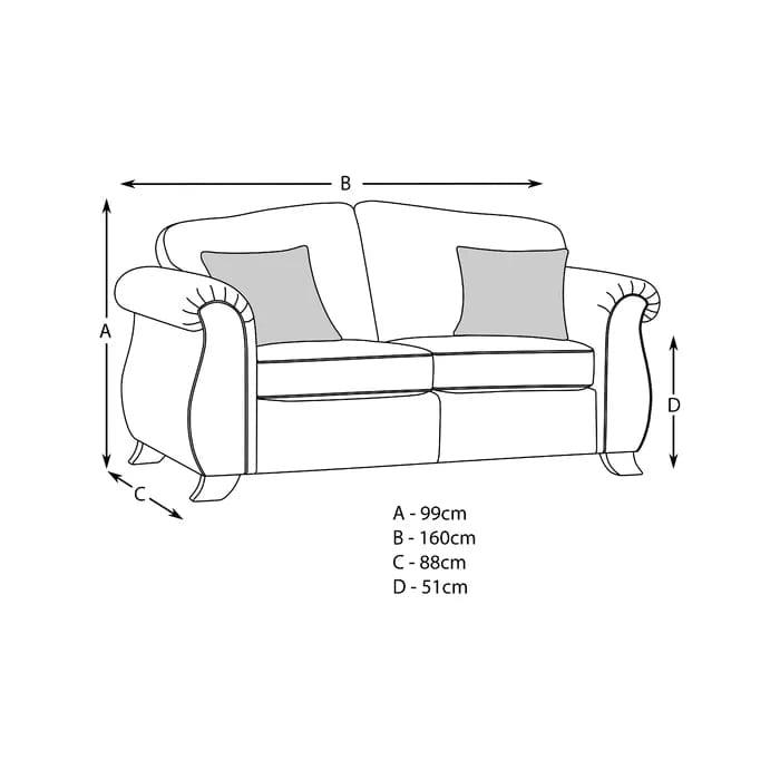 Aadvik 2 Seater Sofa - Ouch Cart 