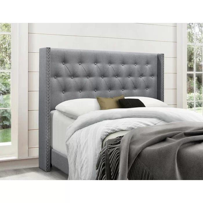 Aadvik Tufted Upholstered Low Profile Standard Bed