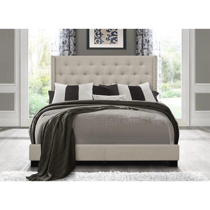 Aadvik Tufted Upholstered Low Profile Standard Bed