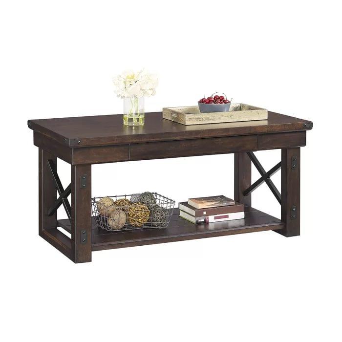 Aarav Floor Shelf Coffee Table with Storage