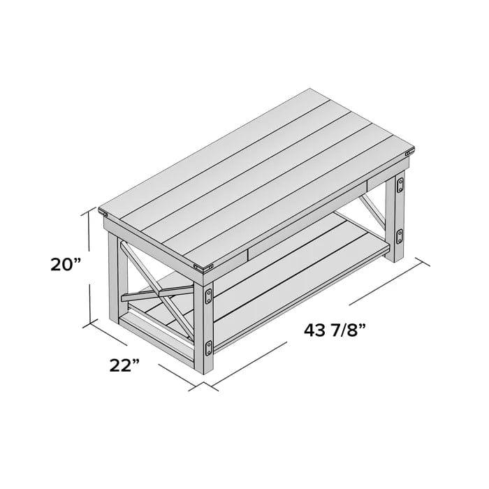 Aarav Floor Shelf Coffee Table with Storage