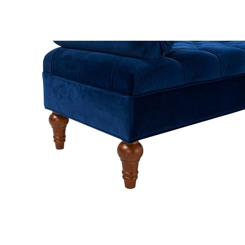 Benches: Knight Home Velvet Armed Storage Bench, Ivory - Ouch Cart 