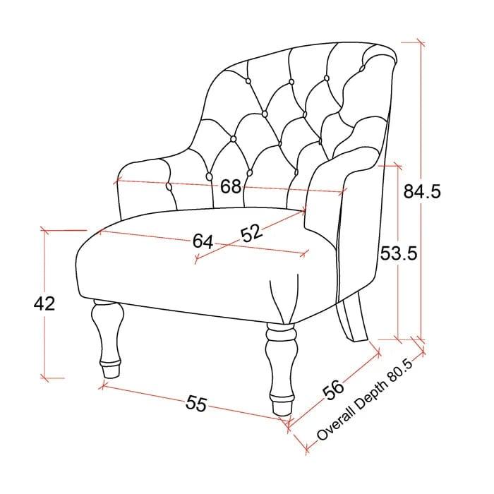 Aileen Wide Tufted Armchair - Ouch Cart 