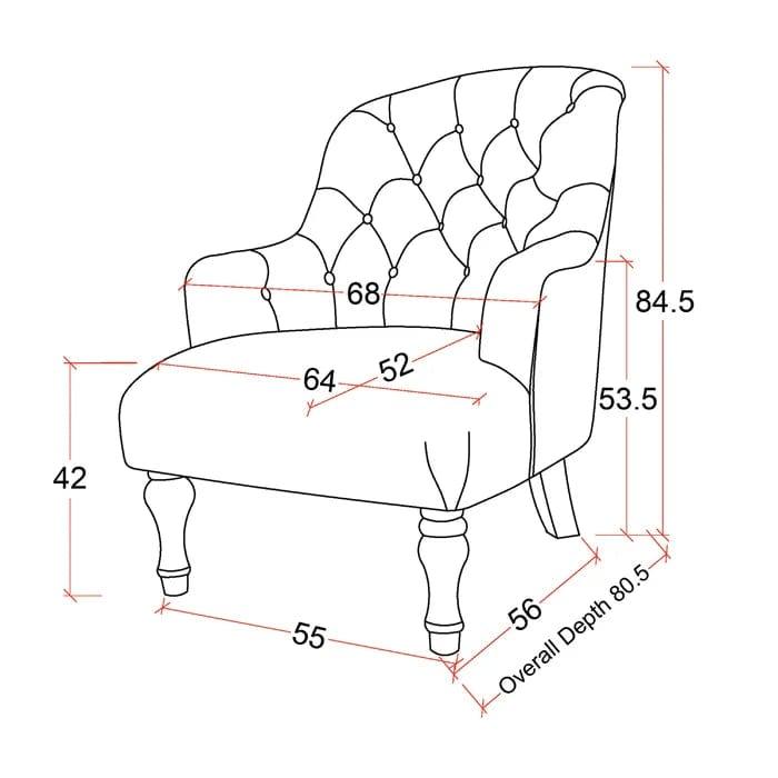 Aileen  Wide Tufted Armchair