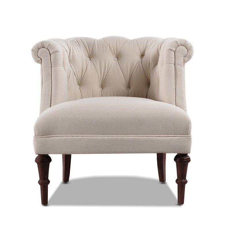 Wide Tufted Chesterfield Chair - Ouch Cart 