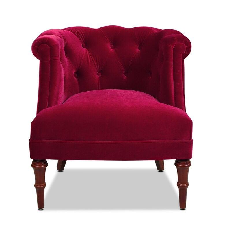 Wide Tufted Chesterfield Chair - Ouch Cart 