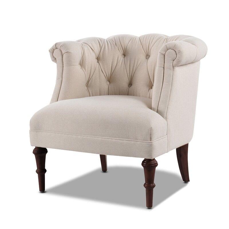 Wide Tufted Chesterfield Chair - Ouch Cart 