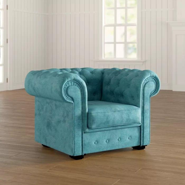 Alderwood Wide Tufted Chesterfield Chair - Ouch Cart 