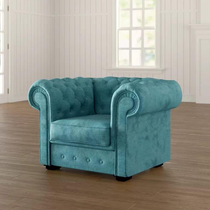 Alderwood Wide Tufted Chesterfield Chair - Ouch Cart 