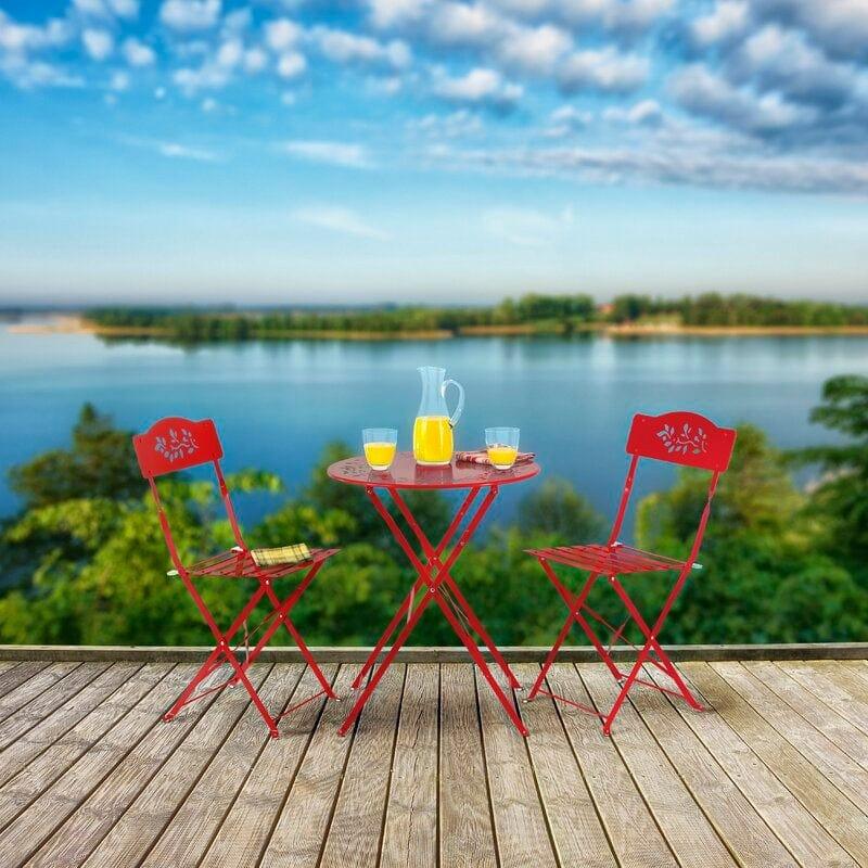 Round 2 - Person Long Bistro Set - Ouch Cart 