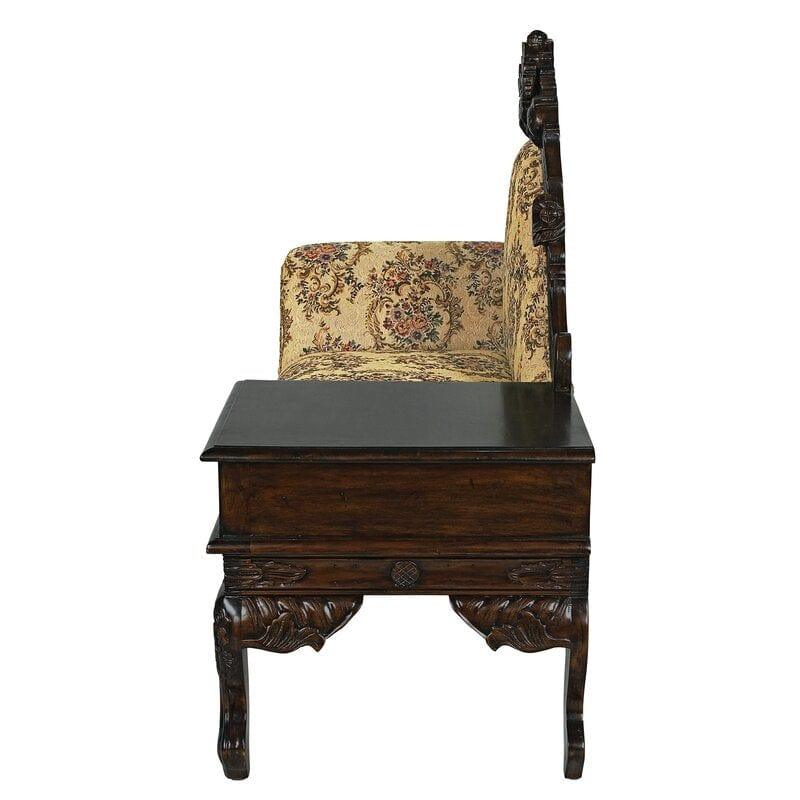 Alfredo Antique Seating and Storage Bench - Ouch Cart 