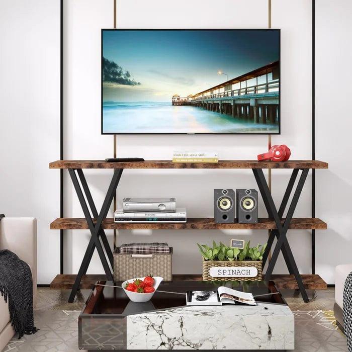 Allena'' Wooden And Iron Console Table - Ouch Cart 