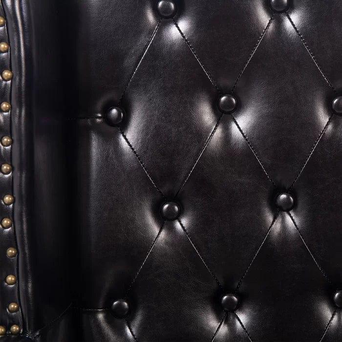 Anken Wide Tufted Wingback Chair - Ouch Cart 