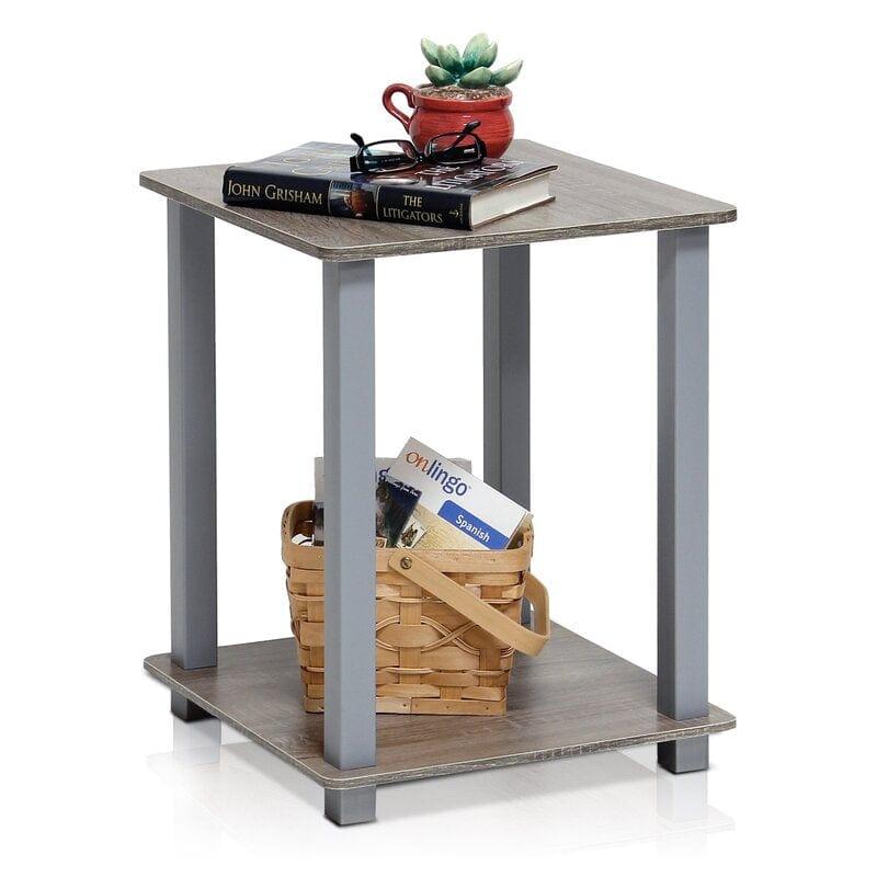 Wooden Tall End Table - Ouch Cart 