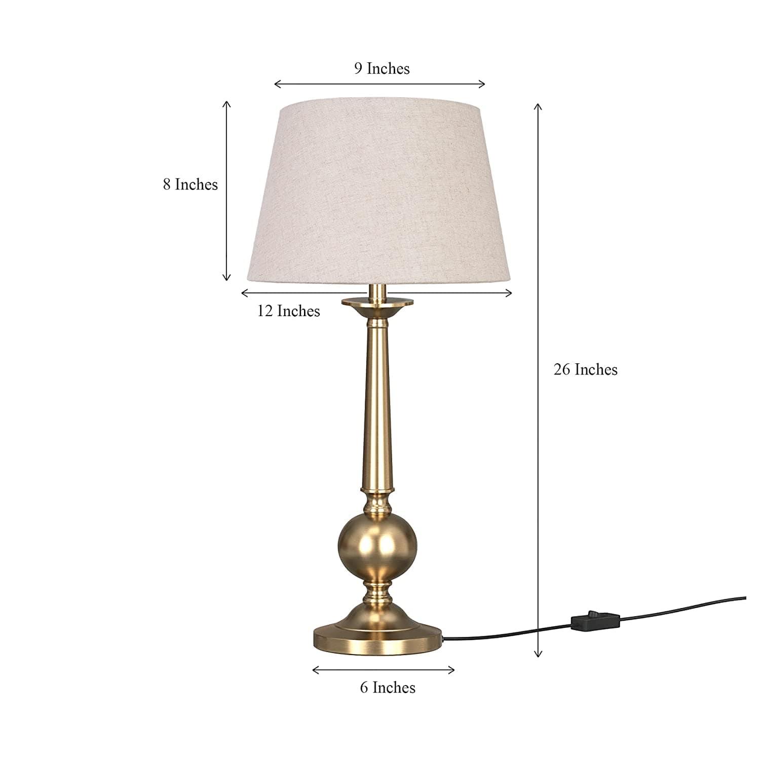 Brass Antique Gold Table Lamp - Ouch Cart 