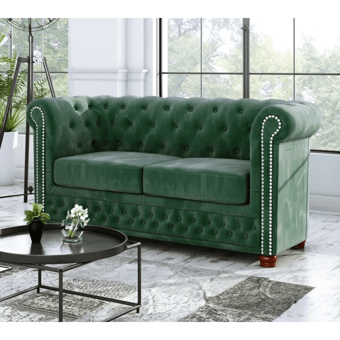 Anzla 2 Seater Chesterfield Sofa - Ouch Cart 