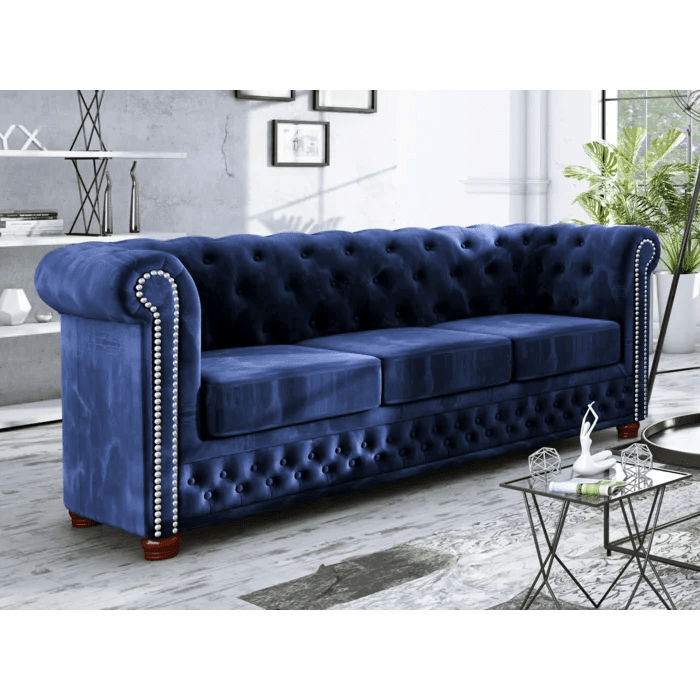 Anzla 3 Seater Chesterfield Sofa