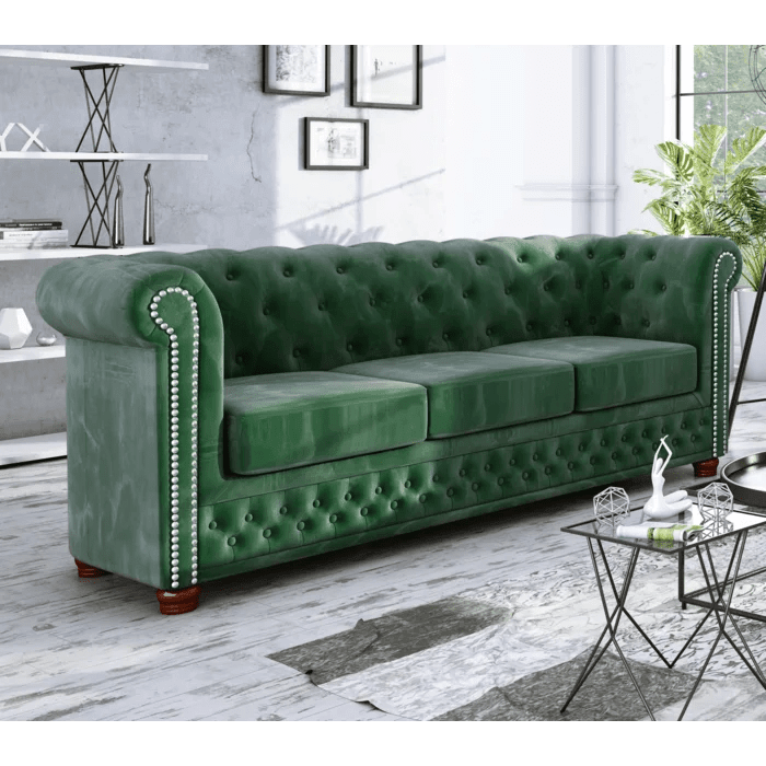 Anzla 3 Seater Chesterfield Sofa