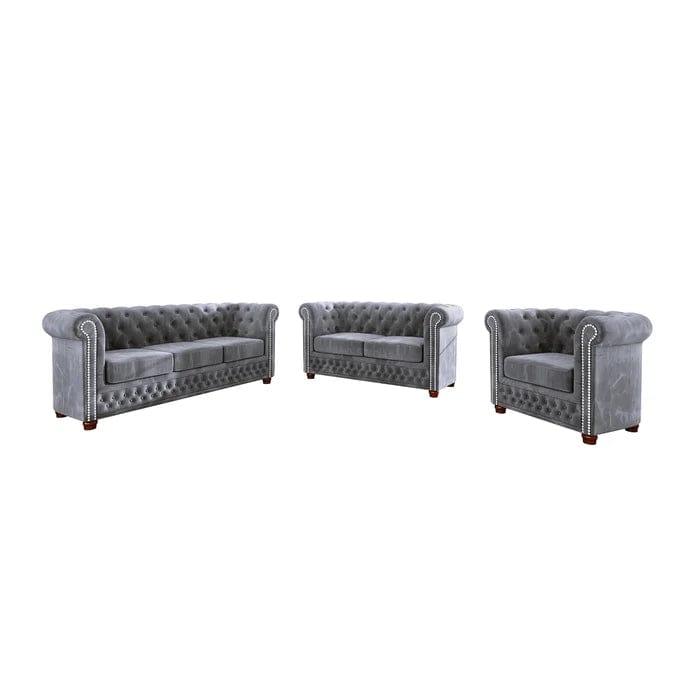 Anzla Chesterfield Sofa Set