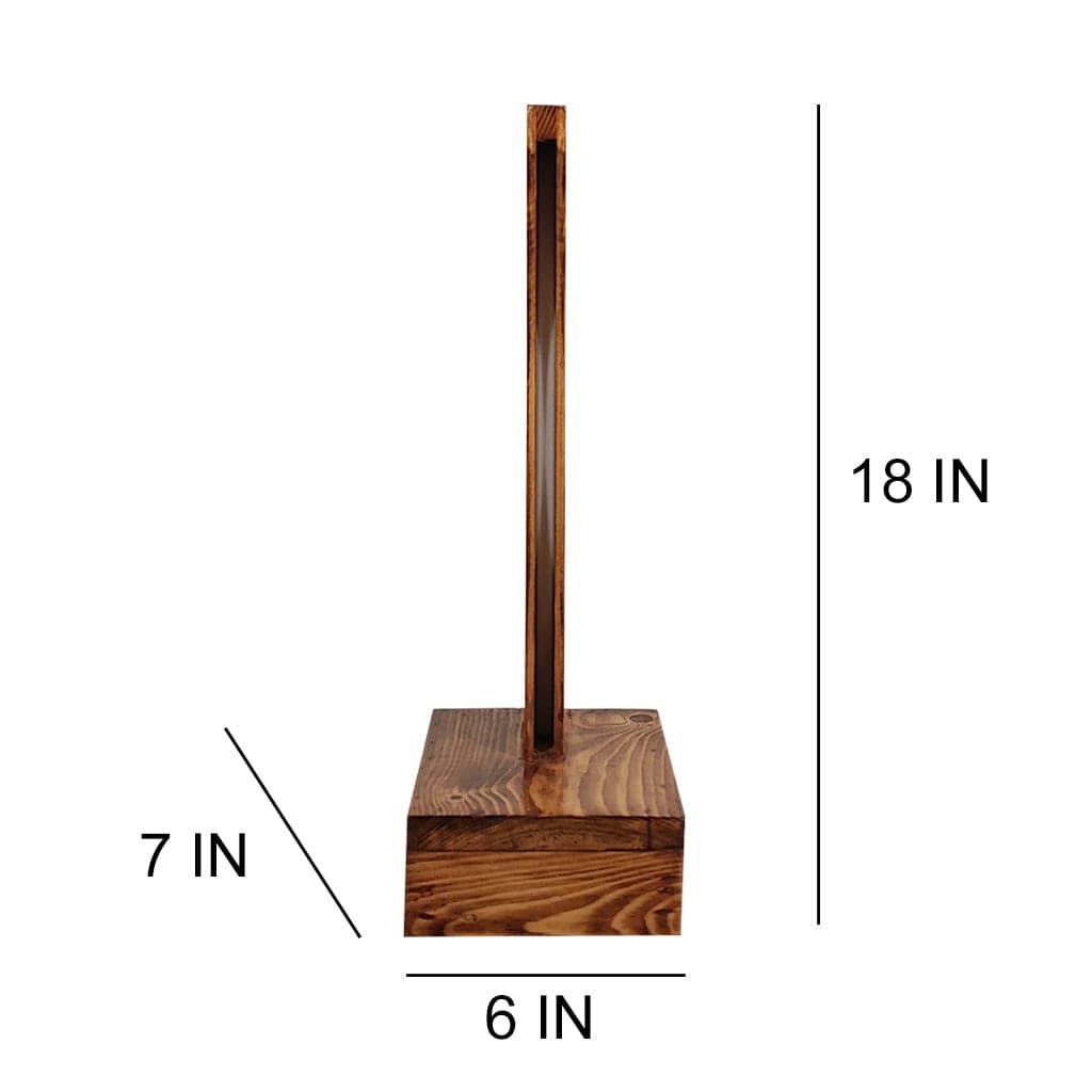 Arc Brown Wooden LED Table Lamp (BULB NOT INCLUDED) - Ouch Cart 