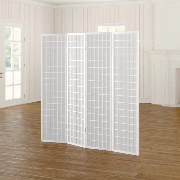 Archibald 175Cm H Folding Room Divider 4 Panel - Ouch Cart 