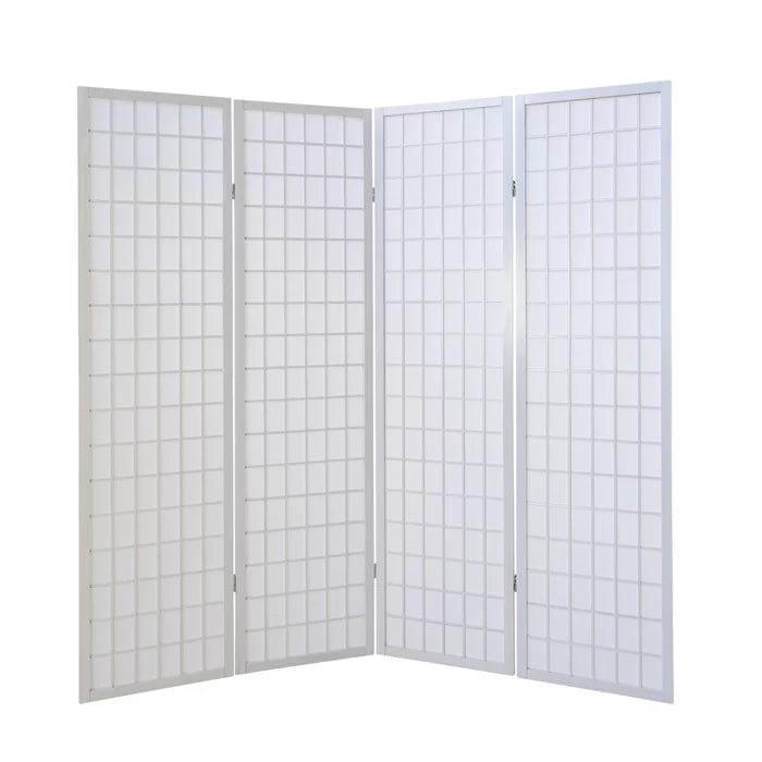 Archibald 175Cm H Folding Room Divider 4 Panel - Ouch Cart 