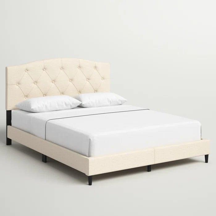 Arndt Tufted Upholstered Low Profile Platform Bed - Ouch Cart 