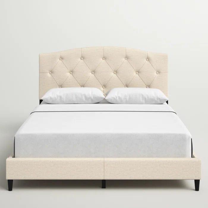 Arndt Tufted Upholstered Low Profile Platform Bed - Ouch Cart 