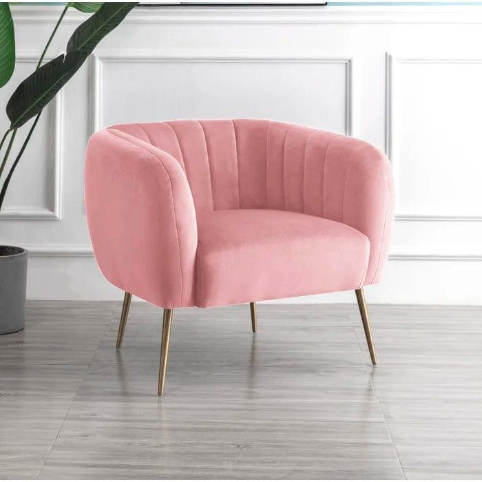 Aylin Wide Velvet Tub Chair - Ouch Cart 