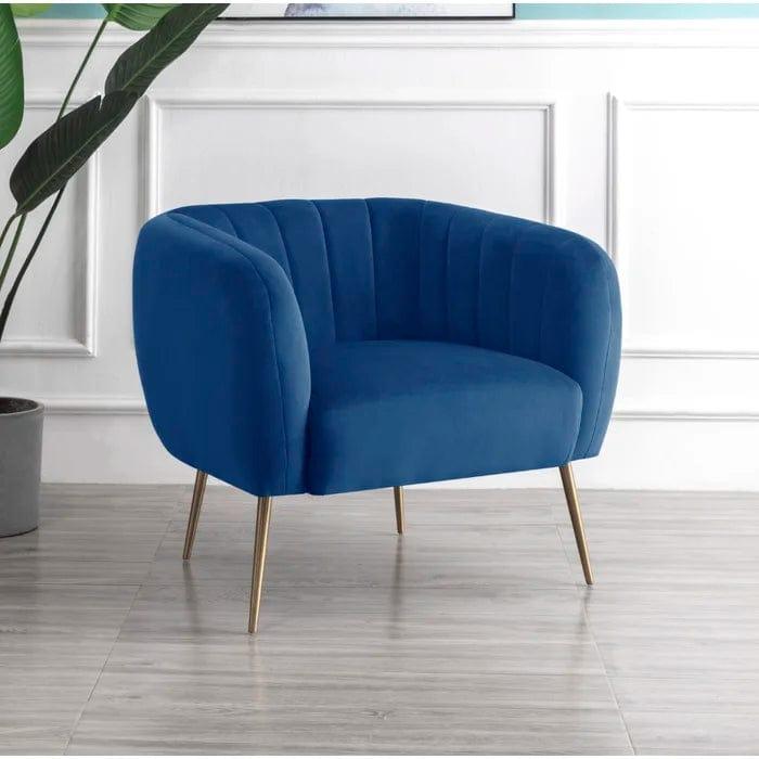Aylin Wide Velvet Tub Chair - Ouch Cart 