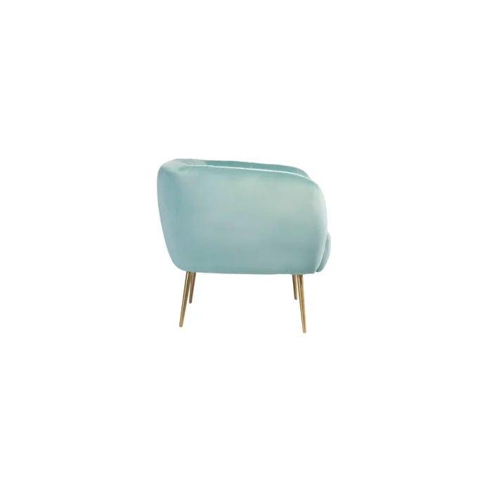 Aylin Wide Velvet Tub Chair - Ouch Cart 