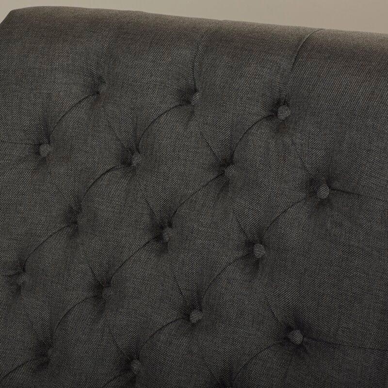Barnkine Wide Wooden tufted Slipper Chair - Ouch Cart 