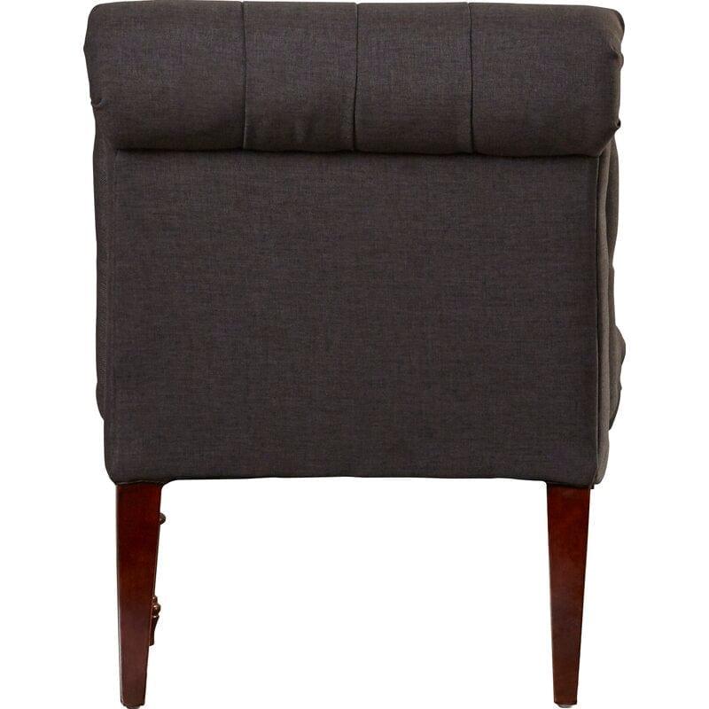 Barnkine Wide Wooden tufted Slipper Chair - Ouch Cart 