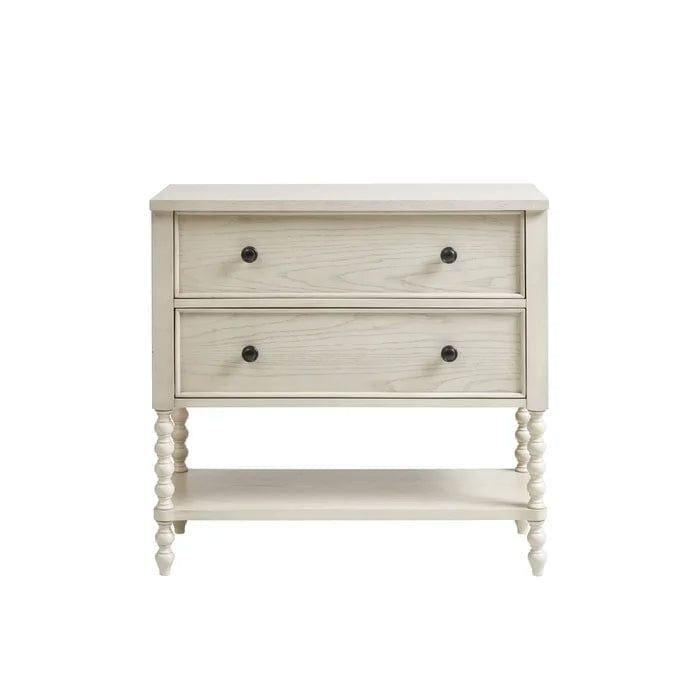 Beckett Solid Wood 2-Drawer Accent Chestv