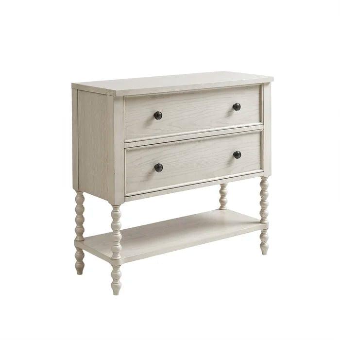 Beckett Solid Wood 2-Drawer Accent Chestv