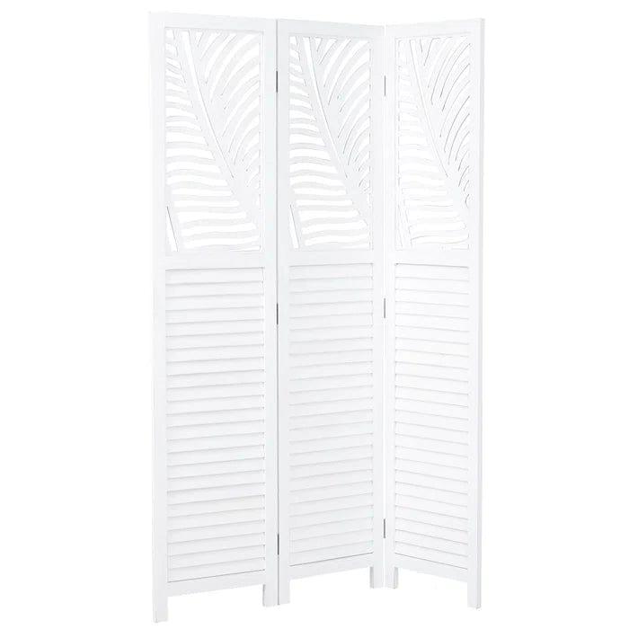 Bernd 120Cm W x 170Cm H 3 - Panel Solid Wood Folding Room Divider - Ouch Cart 