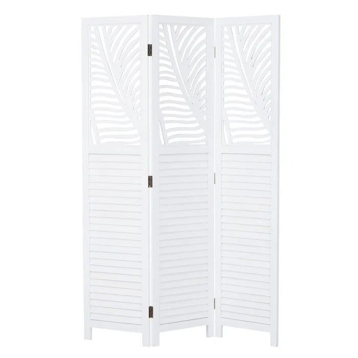 Bernd 120Cm W x 170Cm H 3 - Panel Solid Wood Folding Room Divider - Ouch Cart 