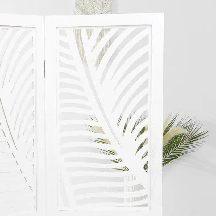 Bernd 120Cm W x 170Cm H 3 - Panel Solid Wood Folding Room Divider - Ouch Cart 