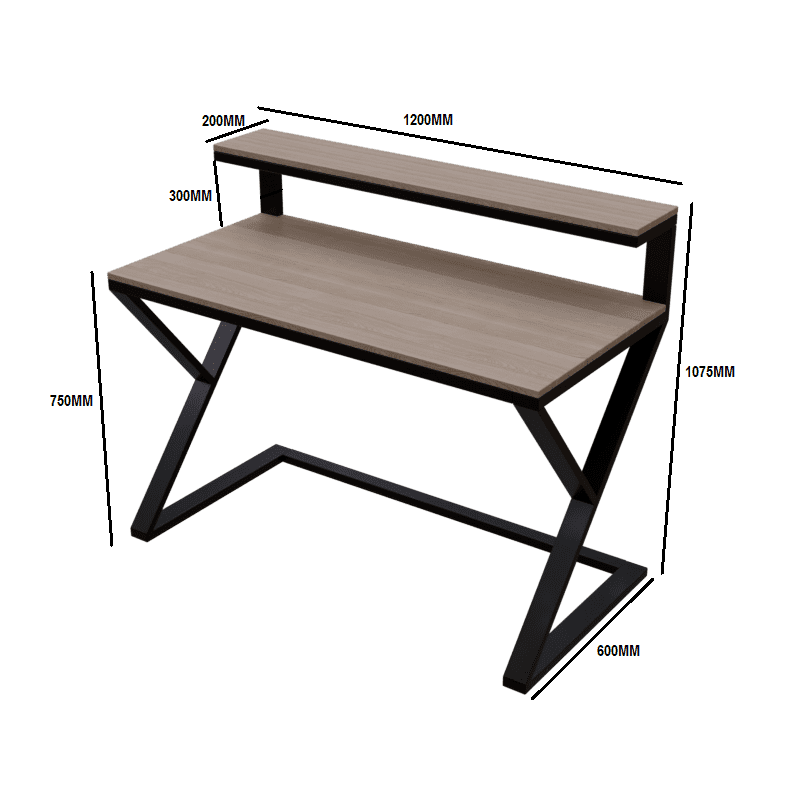 Bali Study Table in Brown Color - Ouch Cart 