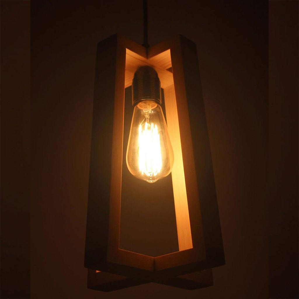 Blender Brown Wooden Single Hanging Lamp (BULB NOT INCLUDED) - Ouch Cart 