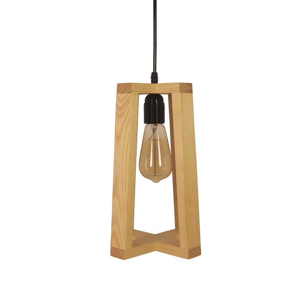 Blender Brown Wooden Single Hanging Lamp (BULB NOT INCLUDED) - Ouch Cart 