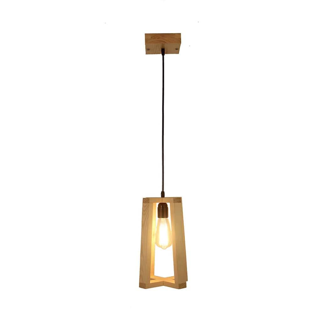 Blender Brown Wooden Single Hanging Lamp (BULB NOT INCLUDED) - Ouch Cart 