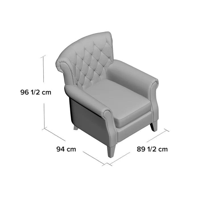 Boise Wide Tufted Armchair - Ouch Cart 