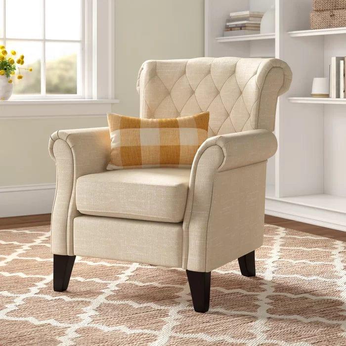 Boise Wide Tufted Armchair - Ouch Cart 