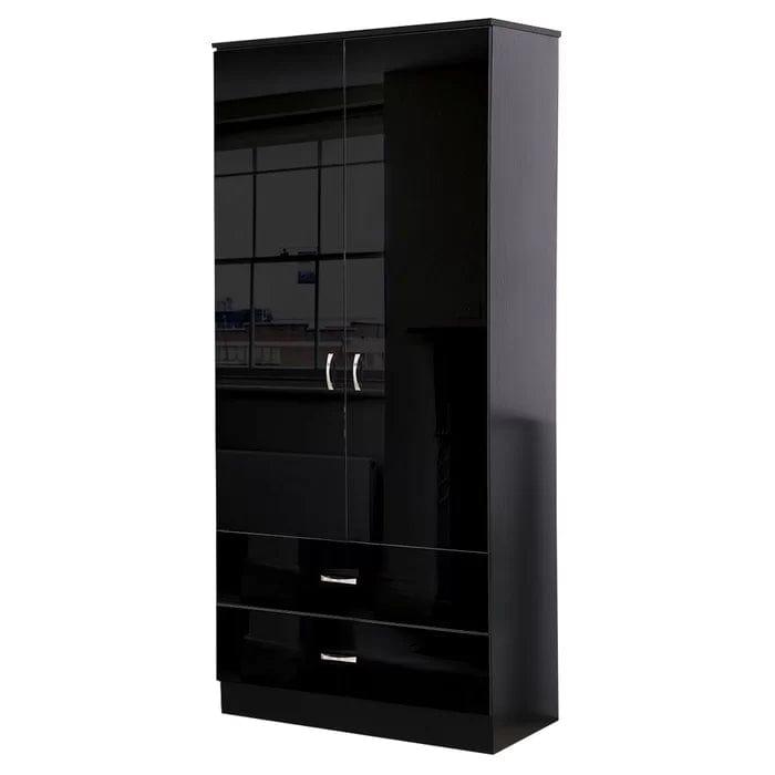 Brendle 2 Door Manufactured Wood Wardrobe - Ouch Cart 