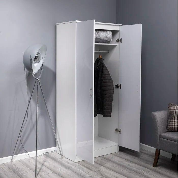 Brendle 2 Door Manufactured Wood Wardrobe - Ouch Cart 