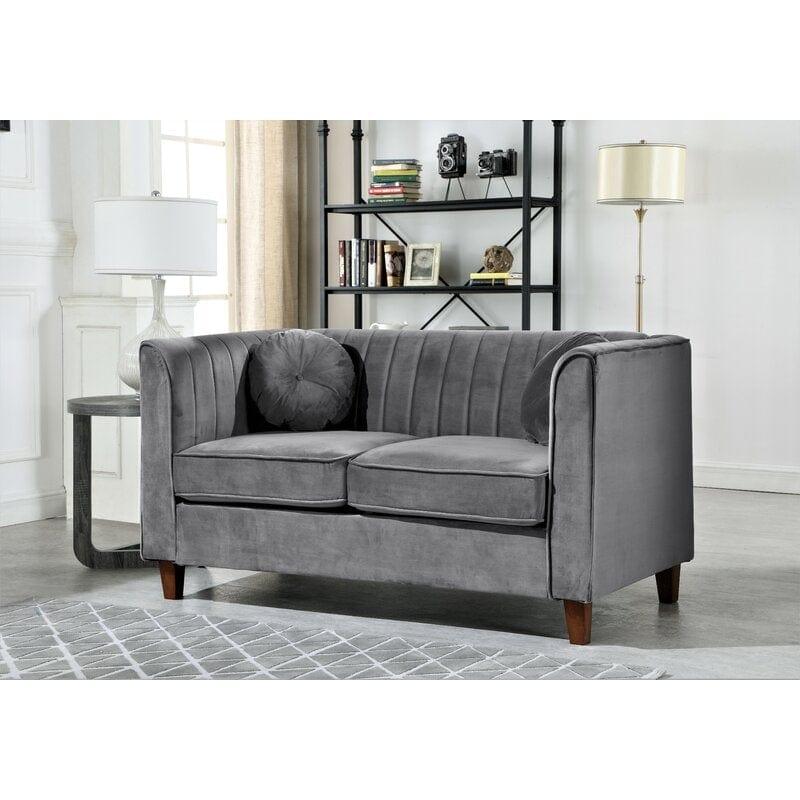 2 Seater Velvet Loveseat - Ouch Cart 