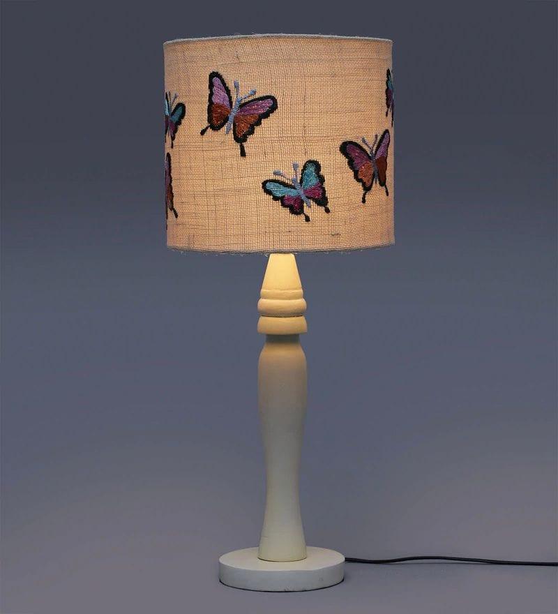 Butterfly on Jute Lamp - Ouch Cart 