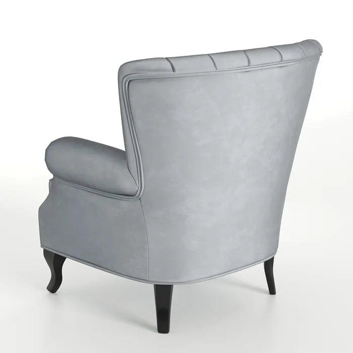 Cadsden Wide Tufted Velvet Wingback Chair - Ouch Cart 